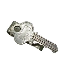 SWANK Silver tone Key Novelty Tie Bar